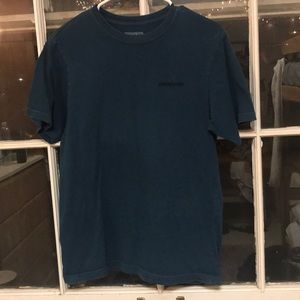 Patagonia dark teal logo Tee